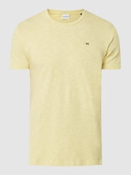 T-shirt w paski  od NO EXCESS Żółty - 21