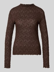 Slim Fit Longsleeve in semitransparentem Design von Jake*s Collection - 40