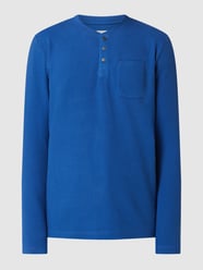 Serafino-Shirt aus Baumwolle von Tom Tailor Blau - 10
