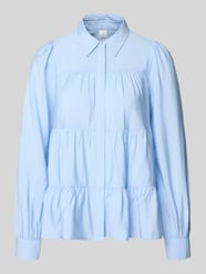 Bluzka koszulowa o kroju regular fit z mieszanka wiskozy model 'Pala' od YAS - 8