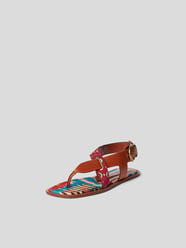 Sandalen mit Allover-Muster von Etro Braun - 25