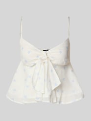 Blusentop mit Spaghettiträgern und Knotendetail von Gina Tricot - 44