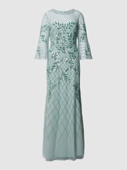 Abendkleid mit Pailletten von Adrianna Papell Türkis - 28