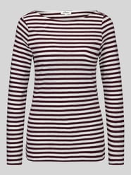 slim fit shirt met lange mouwen van puur katoen van s.Oliver RED LABEL Bordeaux - 6