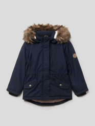 Parka met afneembare capuchon, model 'Mace' van Name It Blauw / turquoise - 30
