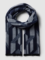 Schal mit Karomuster von bugatti Blau - 47