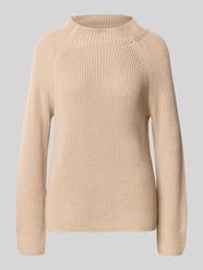 Sweter z dzianiny ze stójką od monari - 34