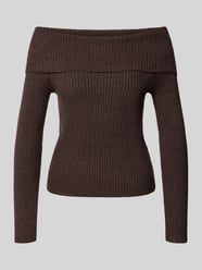 Sweter z dekoltem carmen od ONLY - 3