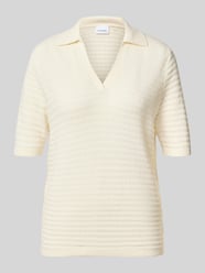 Regular fit poloshirt van katoenmix van COMMA - 8