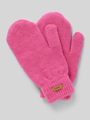 Handschoenen met labelpatch, model 'Witzia' van Barts Fuchsia - 30