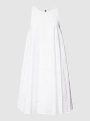 Knielanges Kleid mit Lochmuster von Tommy Hilfiger Weiß - 13