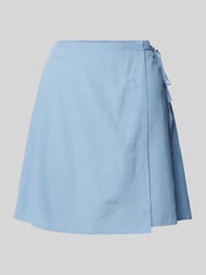 Spódnica kopertowa w jednolitym kolorze model ‘KAREN’ od Pieces - 1