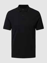 Poloshirt mit Label-Patch Modell 'Latio' von Cinque Schwarz - 24