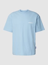 T-Shirt mit Label-Details von PEQUS Blau - 17
