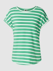 T-shirt met streepmotief, model 'BYPAMILA' van B.Young Groen - 30
