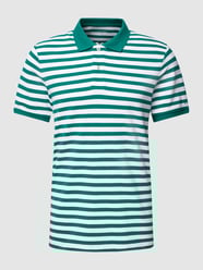 Slim fit poloshirt met streepmotief van Esprit Groen - 27