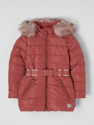 Steppmantel mit Webpelz  von s.Oliver RED LABEL Rosa - 39