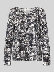 Bluzka z długim rękawem o kroju regular fit z mieszanki dżerseju i bawełny od Tom Tailor - 4