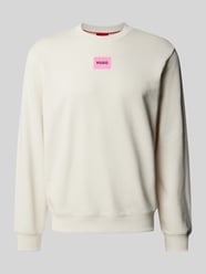 Sweatshirt mit Label-Patch von HUGO Beige - 12