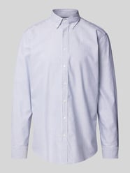 Regular Fit Business-Hemd mit Button-Down-Kragen von Christian Berg Men Blau - 43