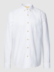 Freizeithemd mit Button-Down-Kragen von camel active Weiß - 41