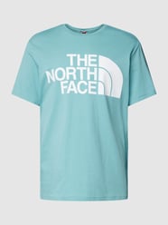 T-shirt z bawełny z nadrukiem z logo od The North Face Niebieski - 41