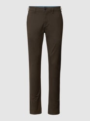 Chinosy o kroju slim fit z dodatkiem streczu od MCNEAL Zielony - 10