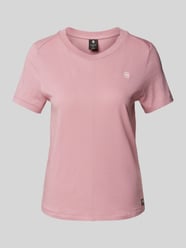 T-Shirt mit Label-Details Modell 'Front seam' von G-Star Raw Rosa - 27