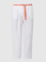 Bundfaltenhose aus Leinenmischung  von BETTY & CO WHITE Weiß - 38