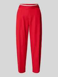 spodnie o kroju slim fit z elastycznym pasem z logo model 'EDEN' od CAMBIO - 21