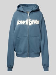 Oversized Sweatjacke mit Reißverschluss Modell 'Starlight' von Low Lights Studios Blau - 42