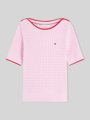 Regular Fit Pullover aus reiner Baumwolle mit kurzen Ärmeln von Tommy Hilfiger - 13