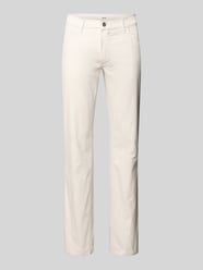 slim fit broek met steekzakken model 'Chuck' van Brax Beige - 15