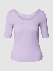 T-shirt met boothals van Tom Tailor Denim Paars - 26
