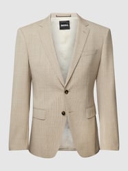 Slim Fit Anzug mit Strukturmuster Modell 'Huge' von BOSS Weiß - 20