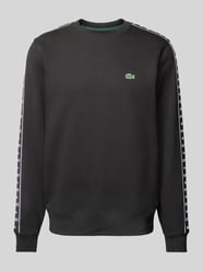 Sweatshirt mit Label-Stitching von Lacoste Schwarz - 4