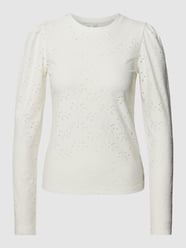 Longsleeve mit Lochmuster Modell 'SMILLA' von Only Beige - 22