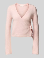 Strickcardigan in Wickel-Optik von Gina Tricot Pink - 36