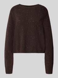 Wollpullover aus Schurwoll-Mix von Lanius Bordeaux - 1