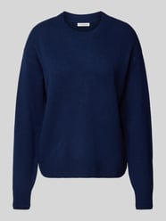 Wollpullover mit gerippten Abschlüssen von Christian Berg Woman Blau - 26