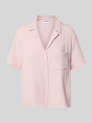 relaxed fit pyjamabovendeel met borstzak van Jake*s Casual Fuchsia - 14