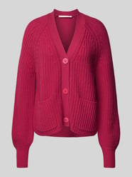 Cardigan mit Knopfleiste von Herzensangelegenheit Pink - 41