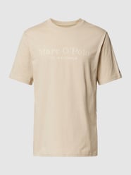 T-Shirt mit Label-Print von Marc O'Polo Beige - 26