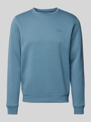 Sweatshirt mit gerippten Abschlüssen Modell 'Downton' von Blend Blau - 44