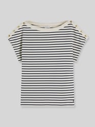 Regular Fit T-Shirt aus reiner Baumwolle mit Knopf-Details von Tommy Hilfiger - 9