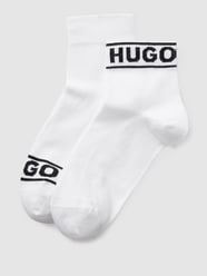 Socken mit Label-Print im 2er-Pack von HUGO Weiß - 12