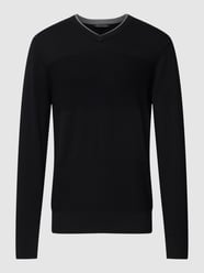 Strickpullover mit V-Ausschnitt von ARMANI EXCHANGE Schwarz - 16