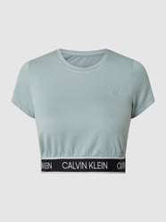 Kort T-shirt met mesh-inzet van Calvin Klein Performance Groen - 45