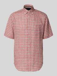 Regular Fit Freizeithemd aus Leinen von Christian Berg Men Orange - 10