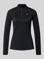 Slim Fit Funktionsshirt mit Stehkragen und Reißverschluss von ASICS - 1